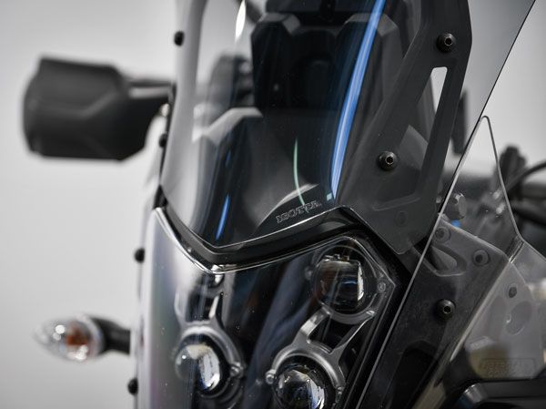 Pare-brise extra haut gris fumé pour Yamaha Ténéré 700 (19-24)