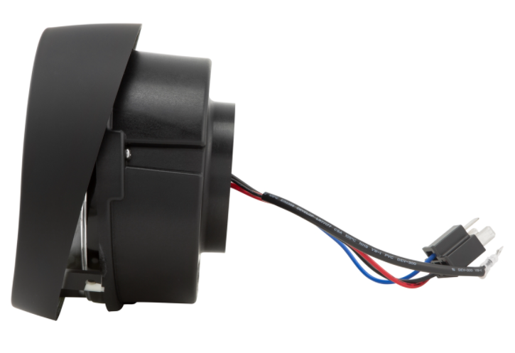 Phare LED pour Vespa Primavera 50-150ccm 2T/4T (-'18), noir mat