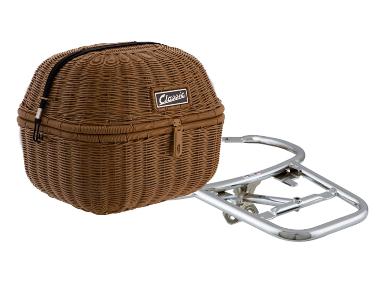 Kit panier à bagages "Classic" avec pont à bagages pour Vespa LX/LXV/S 50-150ccm, marron