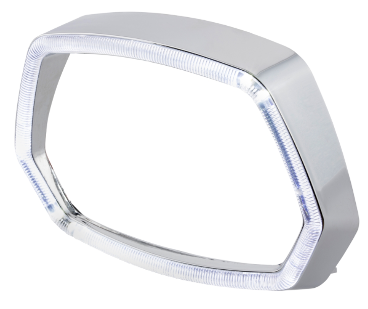 Anneau de lampe chromé anneau de lampe LED pour Vespa Sprint 50ccm 2T/4T ('13-'18)