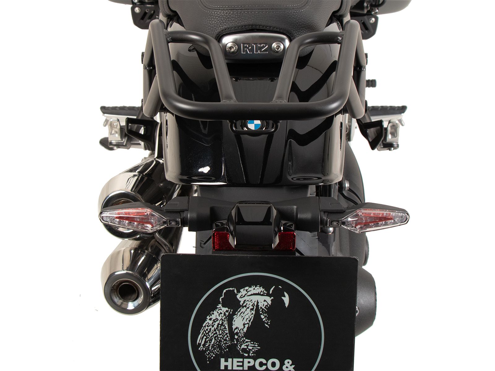 Porte-bagages tubulaire noir pour BMW R 12 (24-) Hepco & Becker