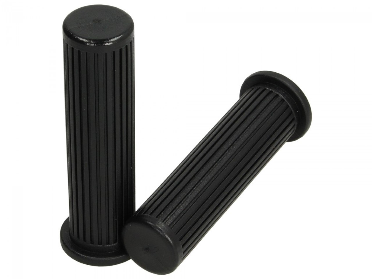 Jeu de caoutchouc de poignée pour Vespa PX /80 / 125 / 200 - ariete Ø 22 mm, longueur : 135 mm, noir