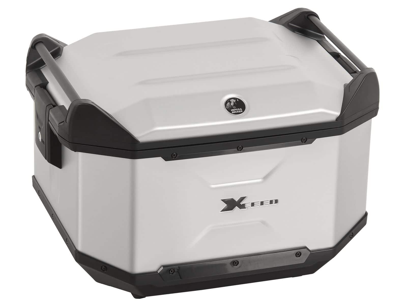 Top-case Xceed en aluminium 45 litres, couleur argent, Hepco & Becker