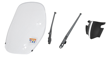 Pare-brise haut NH-B44* MAT PEARL COOL WHITE pour Honda SH 150i (20-) Original