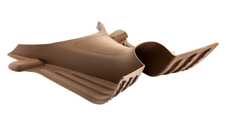 Tapis de sol pour Vespa Primavera/Sprint/Elettrica 50-150ccm, beige marron