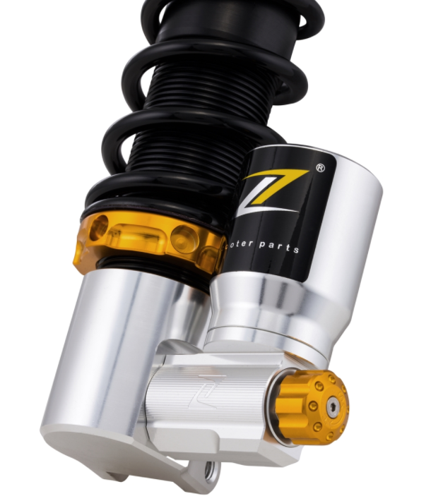 Amortisseur "Black Edition", avant pour Vespa Primavera/Sprint 50 -150ccm ('17-), argent/orange/noir