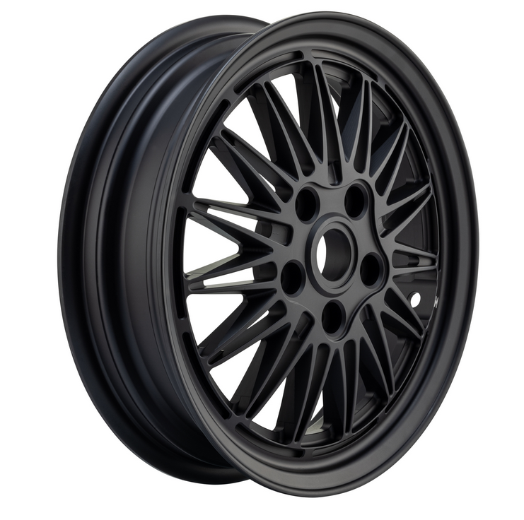Jante Comb 3 avant/arrière 12" pour Vespa GTS/GTS Super/GTV/GT/946 125-300cc, noire