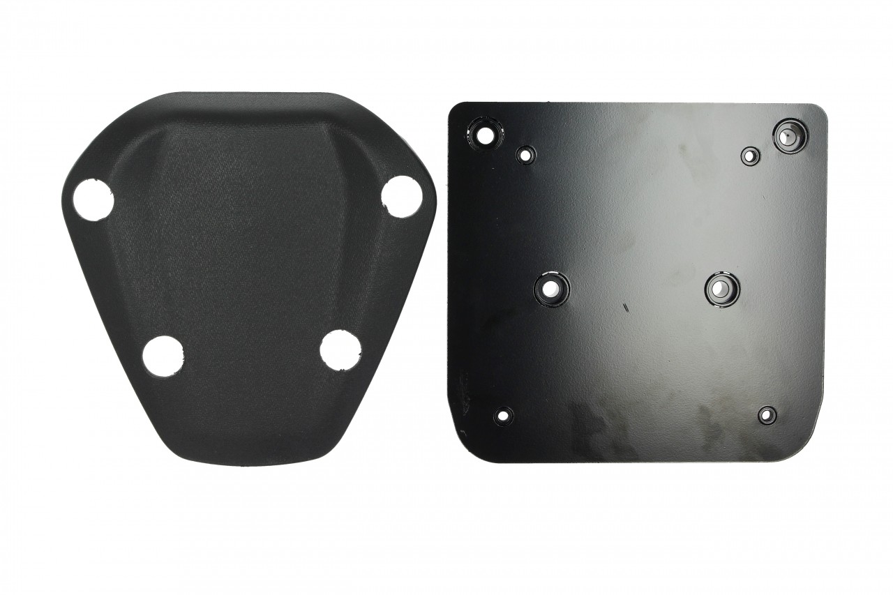 Kit Top Case 36 l. noir mat métallisé N12 original Piaggio pour Beverly HPE (plaque de maintien incluse)
