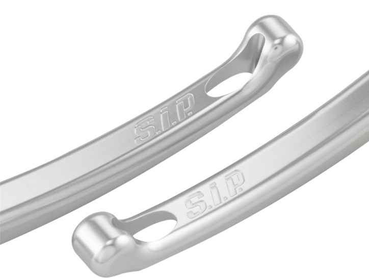 Jeu de leviers sport frein gauche/droit pour Vespa LX/​LXV/​S/​Primavera/​Sprint 50-150ccm, argent