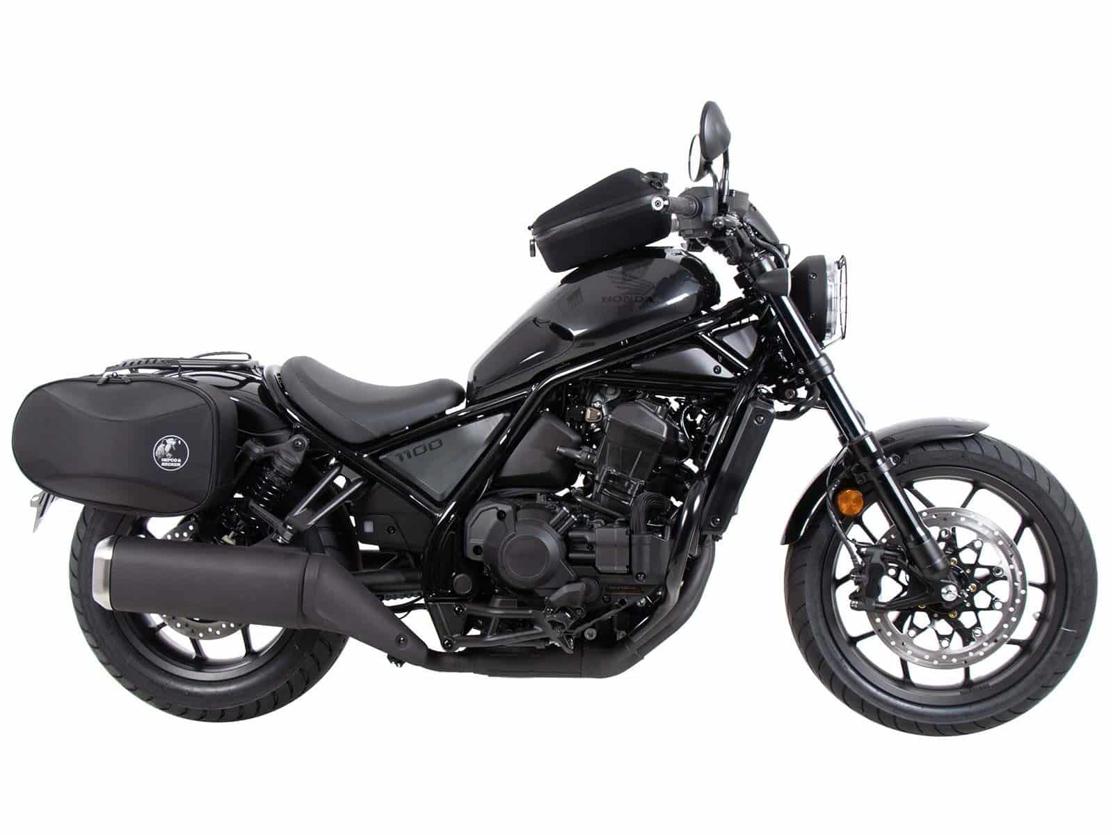 Supports latéraux C-Bow noirs pour Honda CMX 1100 Rebel /DCT (21-24) Hepco & Becker