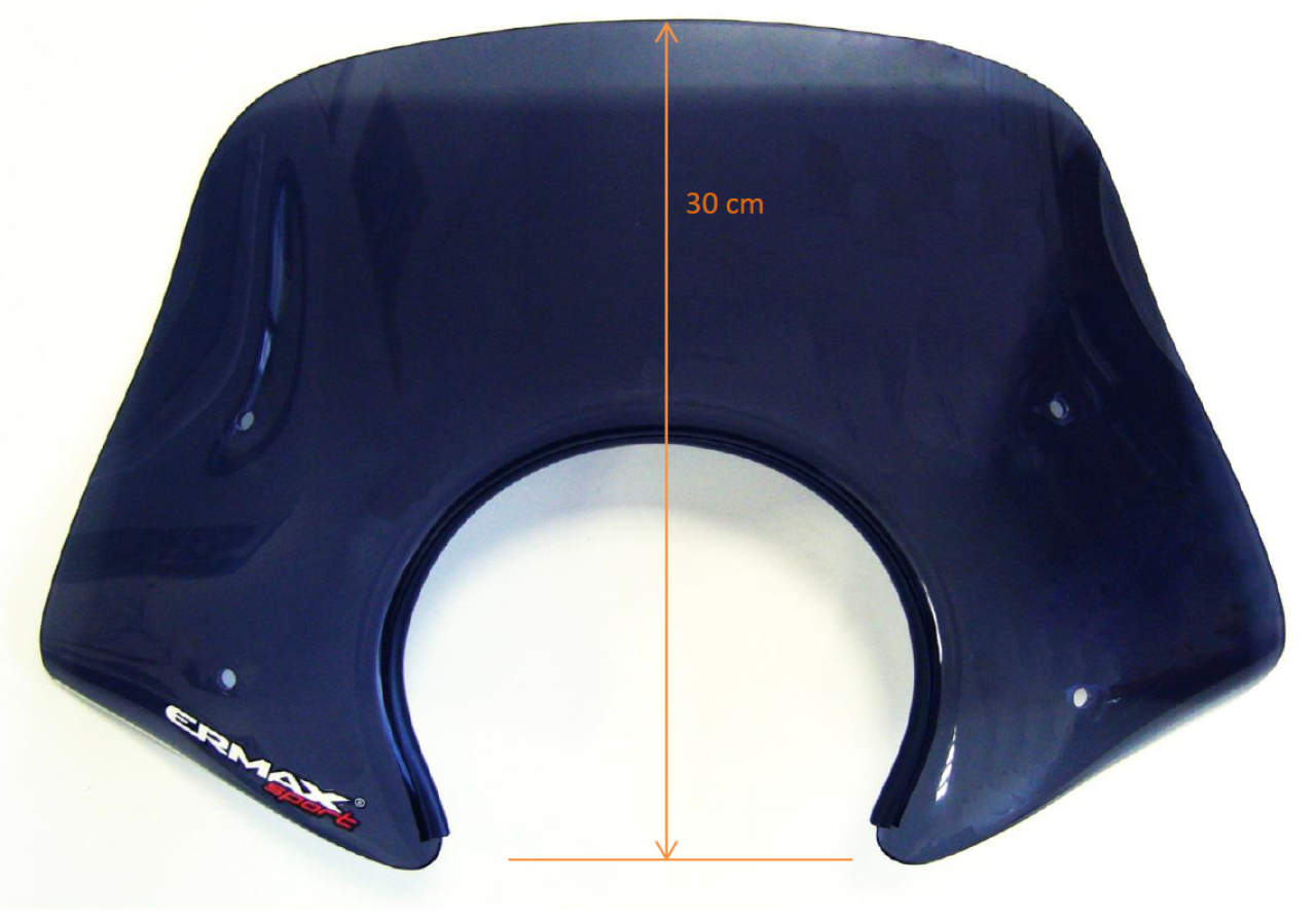 Pare-brise ERMAX Piccolo H 300 mm pour Vespa Primavera 50-150ccm 2T/4T, teinté