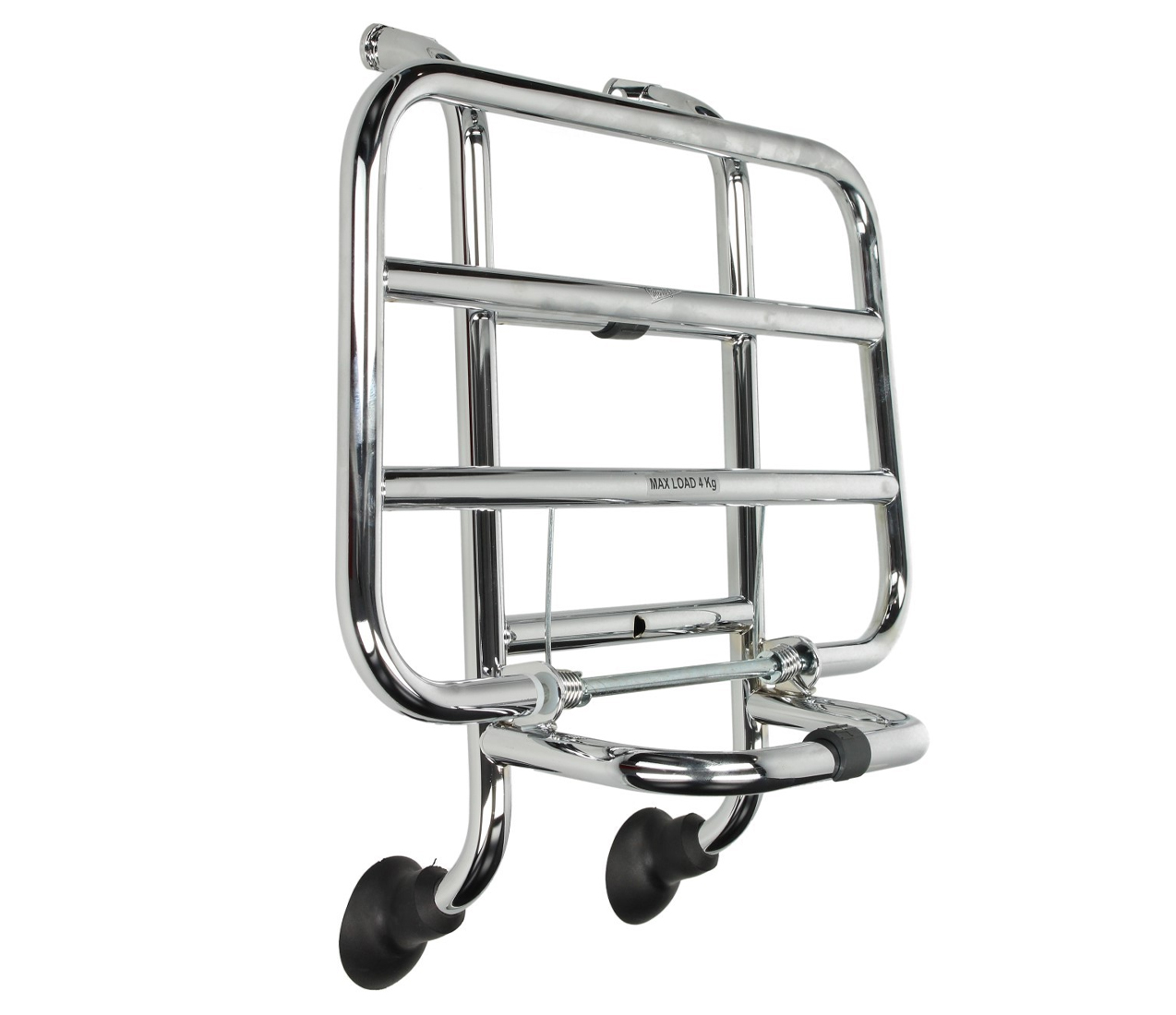 Porte-bagages avant original pliable chromé Vespa LX