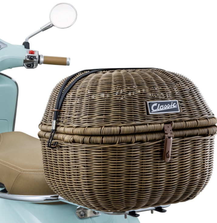 Panier à bagages Classic pour Vespa, marron foncé