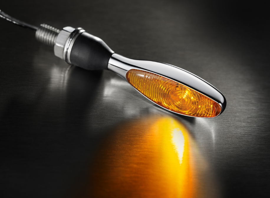 Clignotant Kellermann, Micro 1000 halogène, acier, halogène, HR/HL, 12 V, 6 W, chrome brillant, M8x20