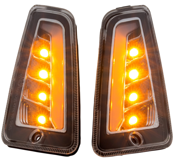 Kit clignotants avant & arrière pour Vespa GTS/GTS Super/GTV 125-300ccm ('14-), clair