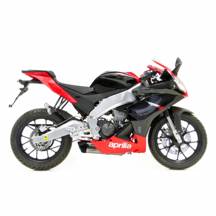 LeoVince Système d'échappement SBK LV One Evo 2, en acier inoxydable pour Aprilia RS4 125 (année 11-16)