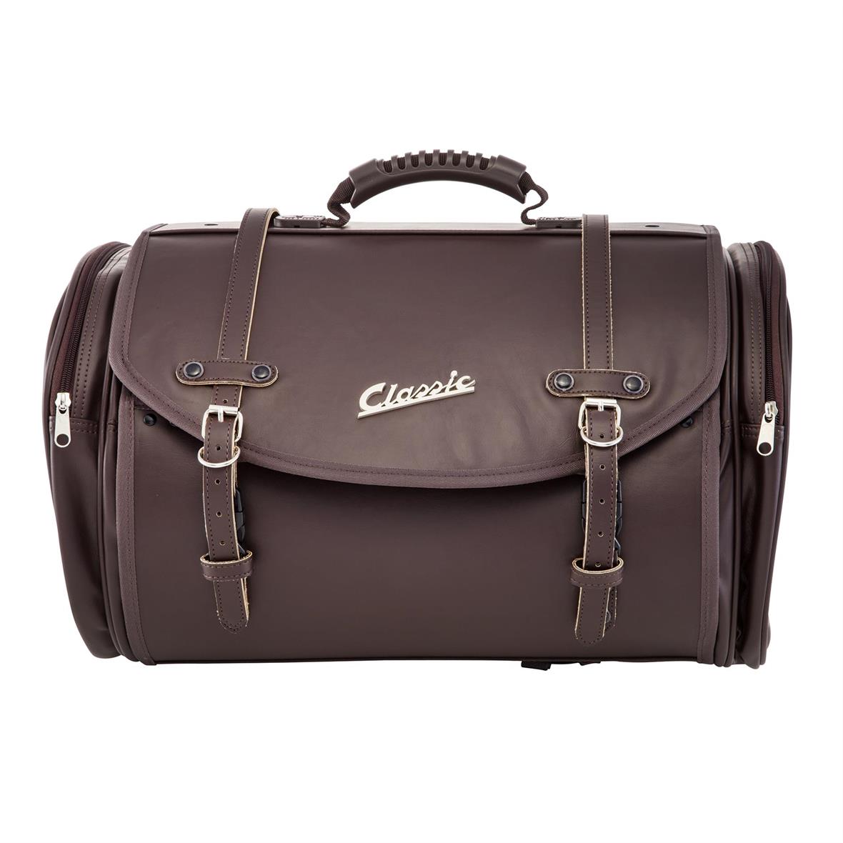 Sac "Classic" grand pour porte-bagages pour Vespa - marron foncé, similicuir