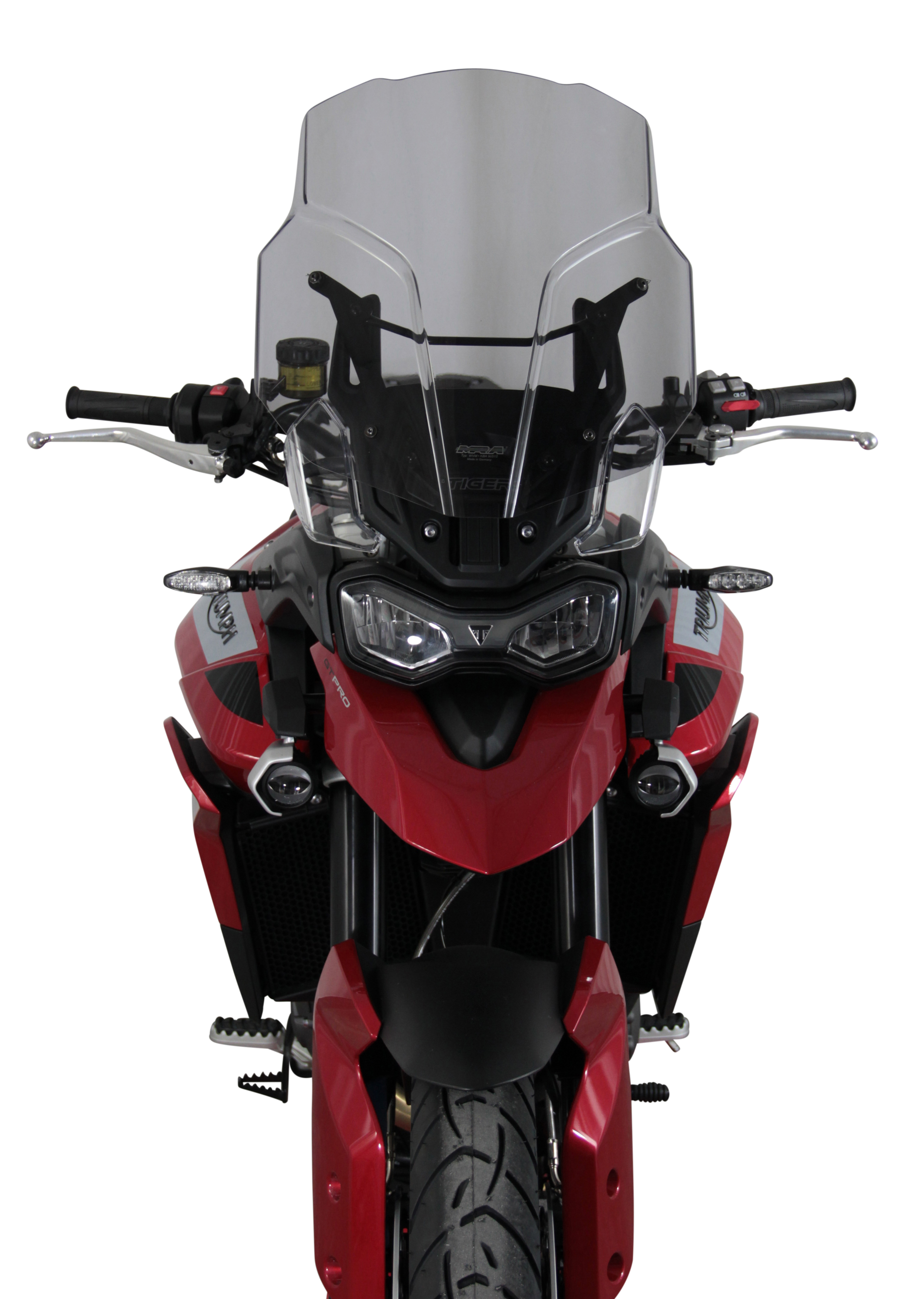 Pare-brise de randonnée MRA "TM" pour TRIUMPH TIGER 900 /GT PRO (année 19-) - gris fumée