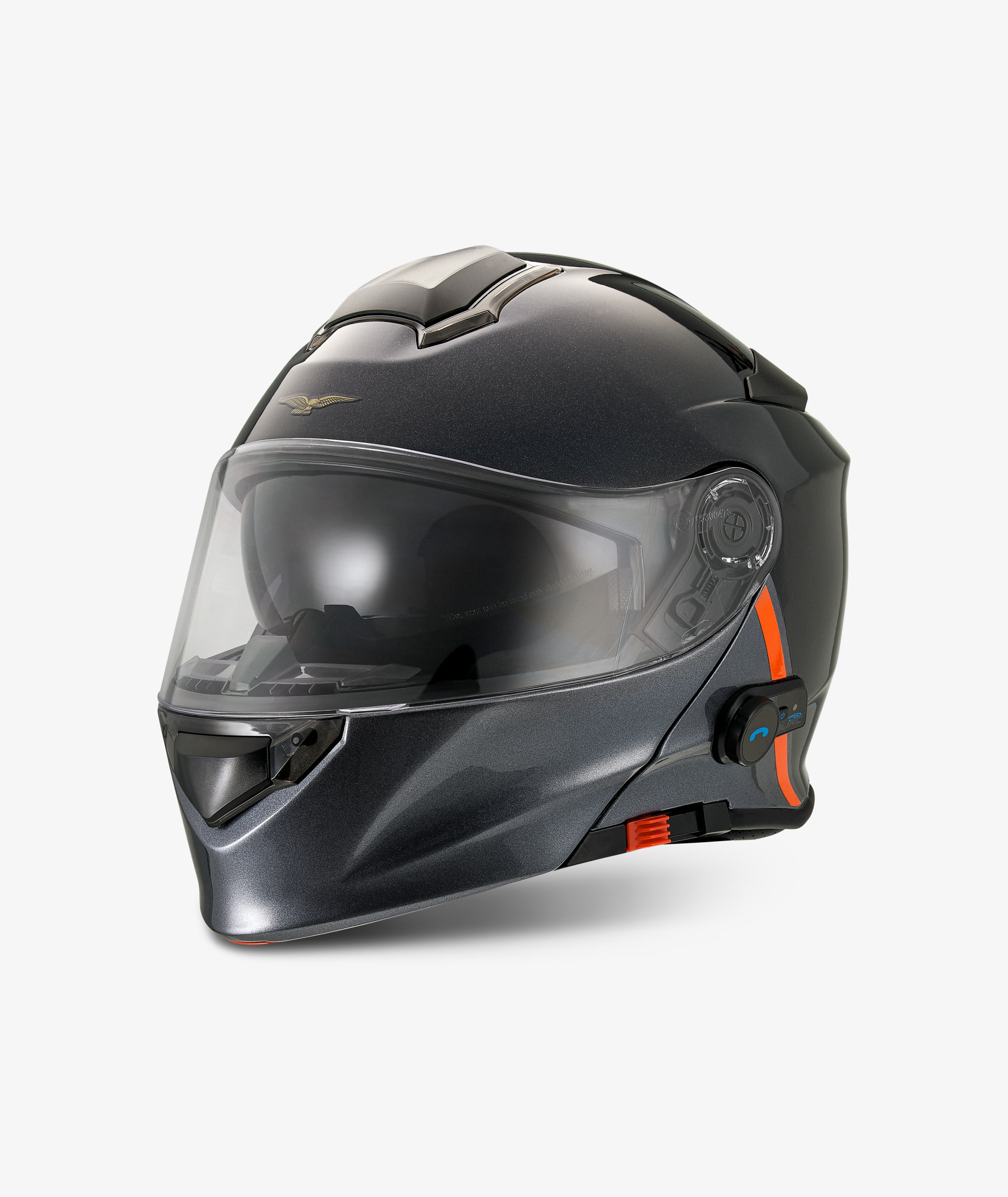 Casque Moto Guzzi "Modular BT" noir avec Bluetooth