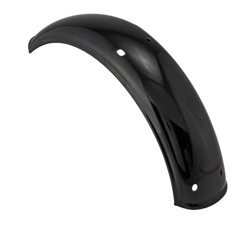 Aile 2.0 Garelli sans support pour Vespa PX 80-200ccm, métal noir brillant