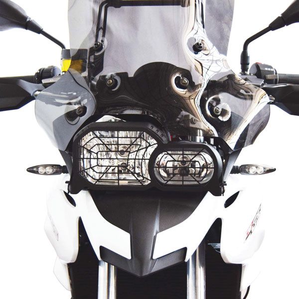 Grille de protection des phares rabattable pour BMW F 700 GS (12-18)