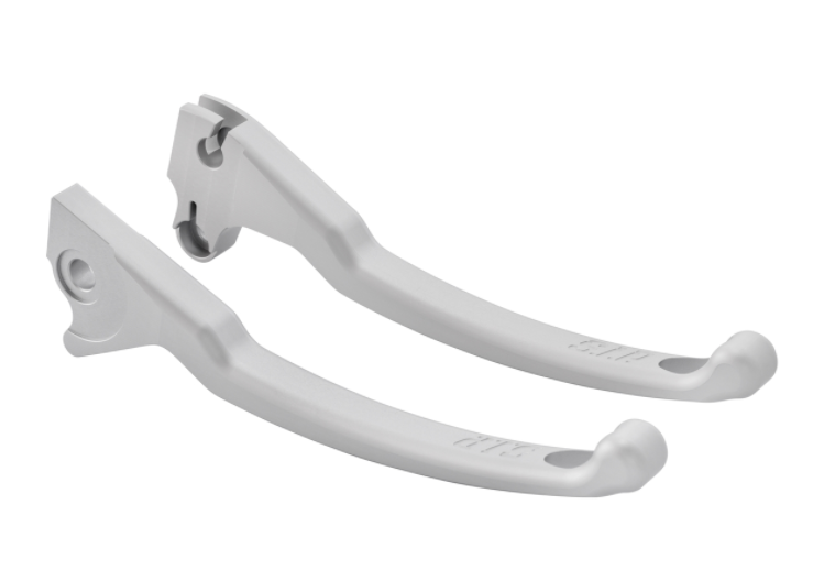 Kit levier de frein sport gauche/droite pour Vespa LX/LXV/S/Primavera/Sprint 50-150ccm, argent mat