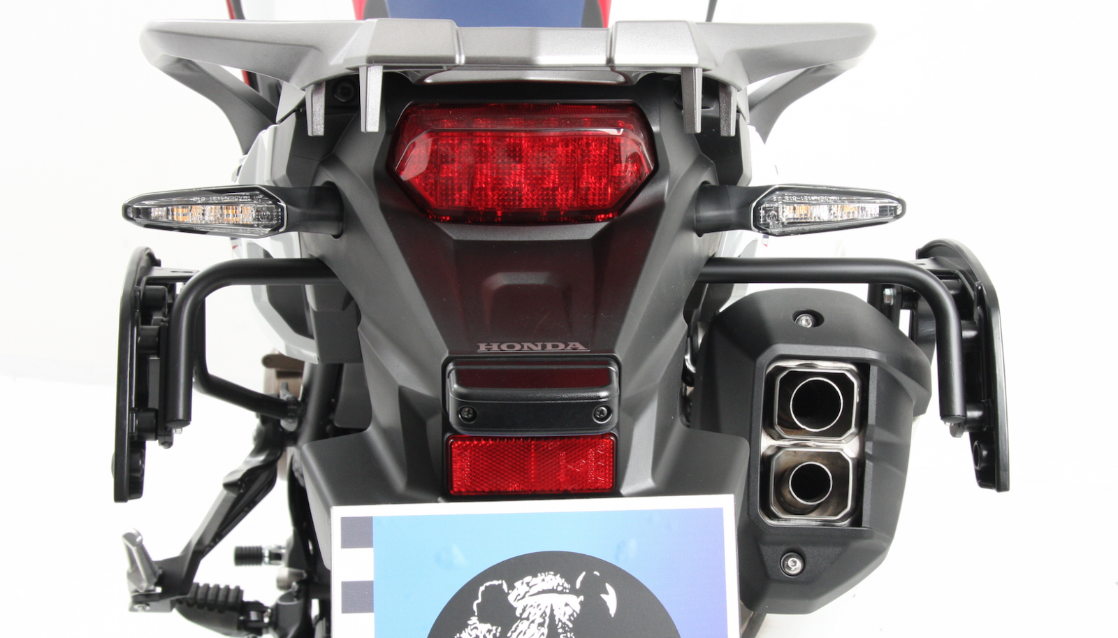 Supports latéraux C-Bow noirs pour Honda CRF 1000 Africa Twin (16-17) Hepco & Becker