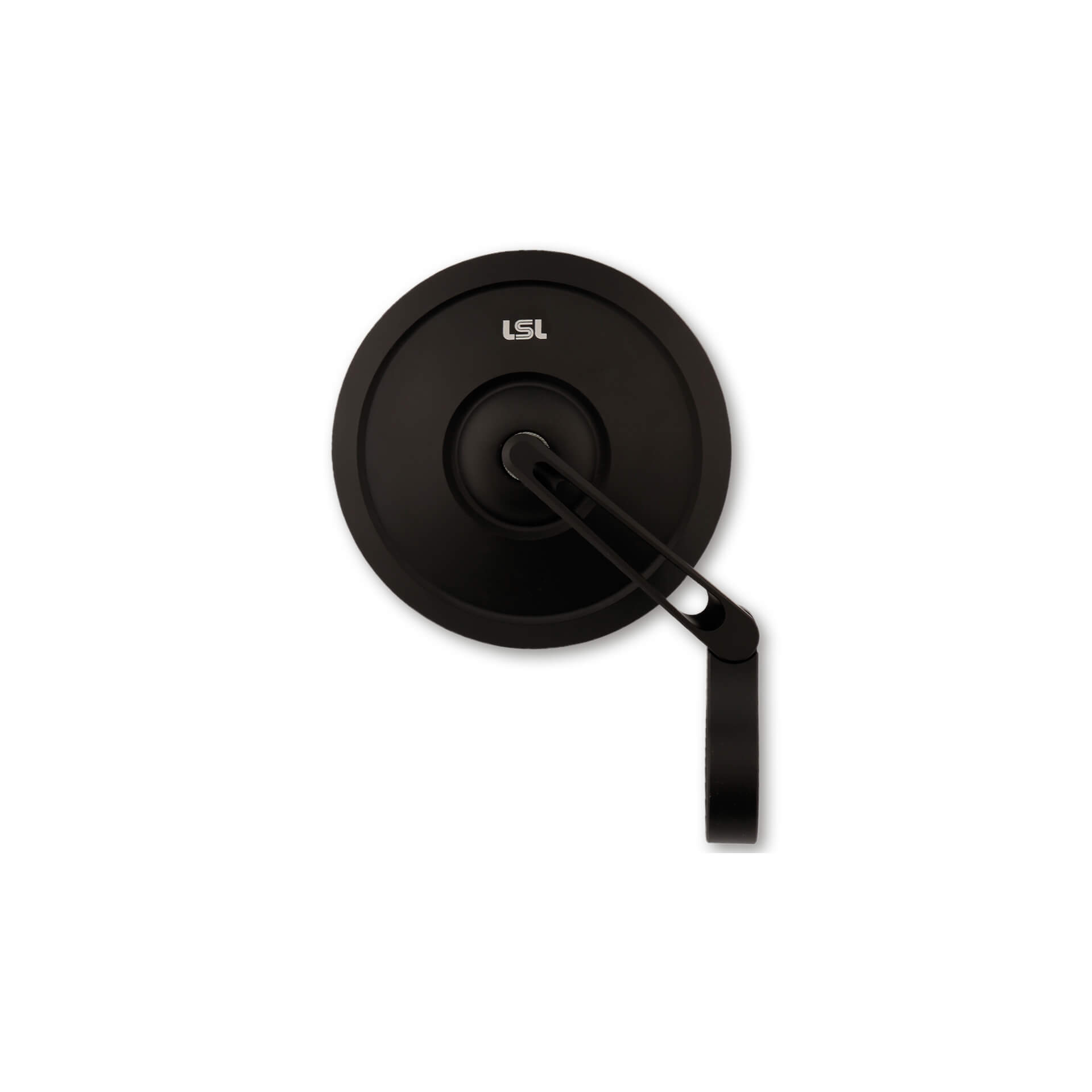 LSL Spiegel RETRO, Lenkerendenspiegel kurz, schwarz, mit Straßenzulassung, ECE, mit Adaptern für 22m