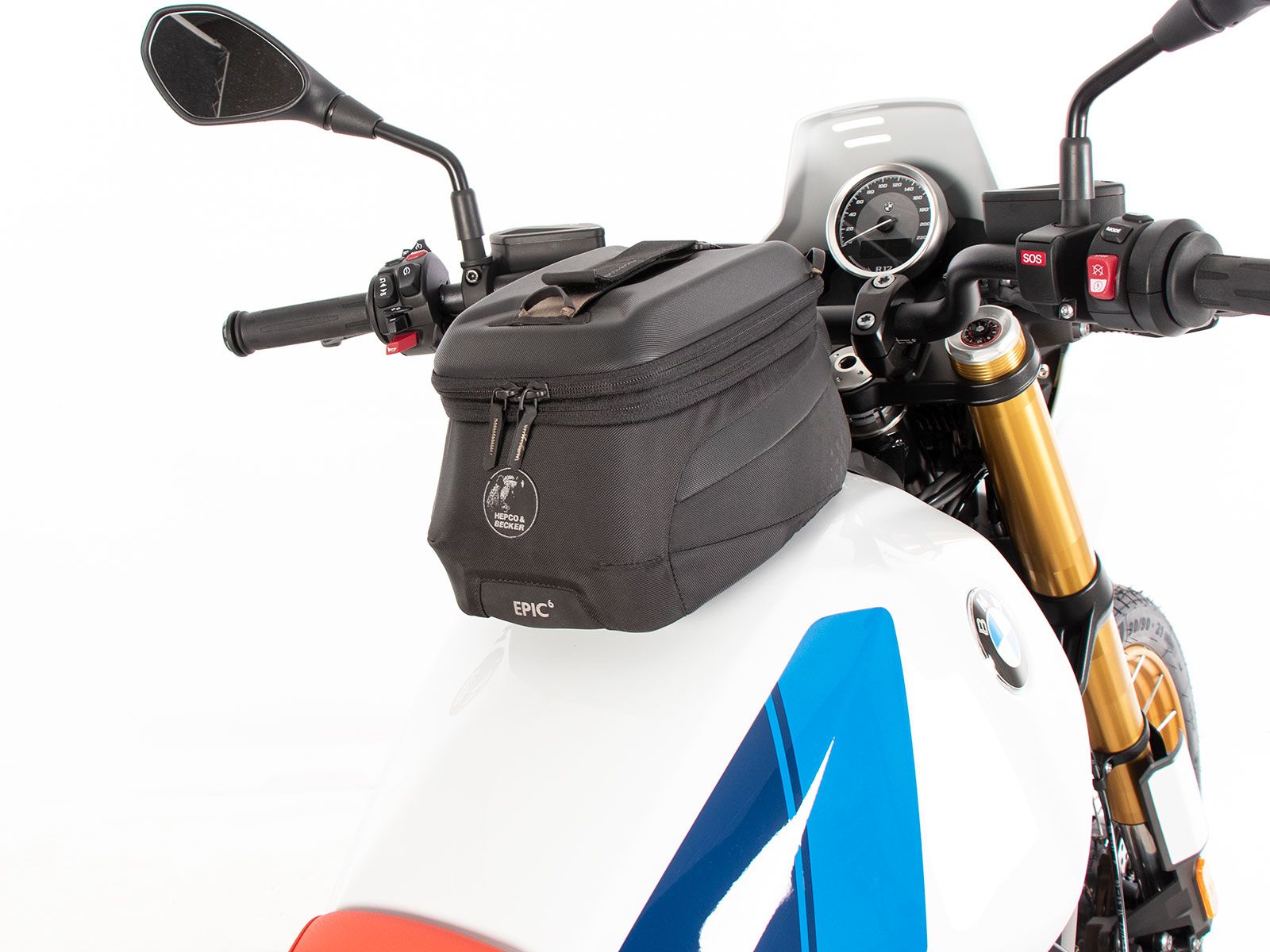 Anneau de réservoir Basic avec unité de fermeture de la sacoche de réservoir pour BMW R 12 G/S (25-) Hepco & Becker