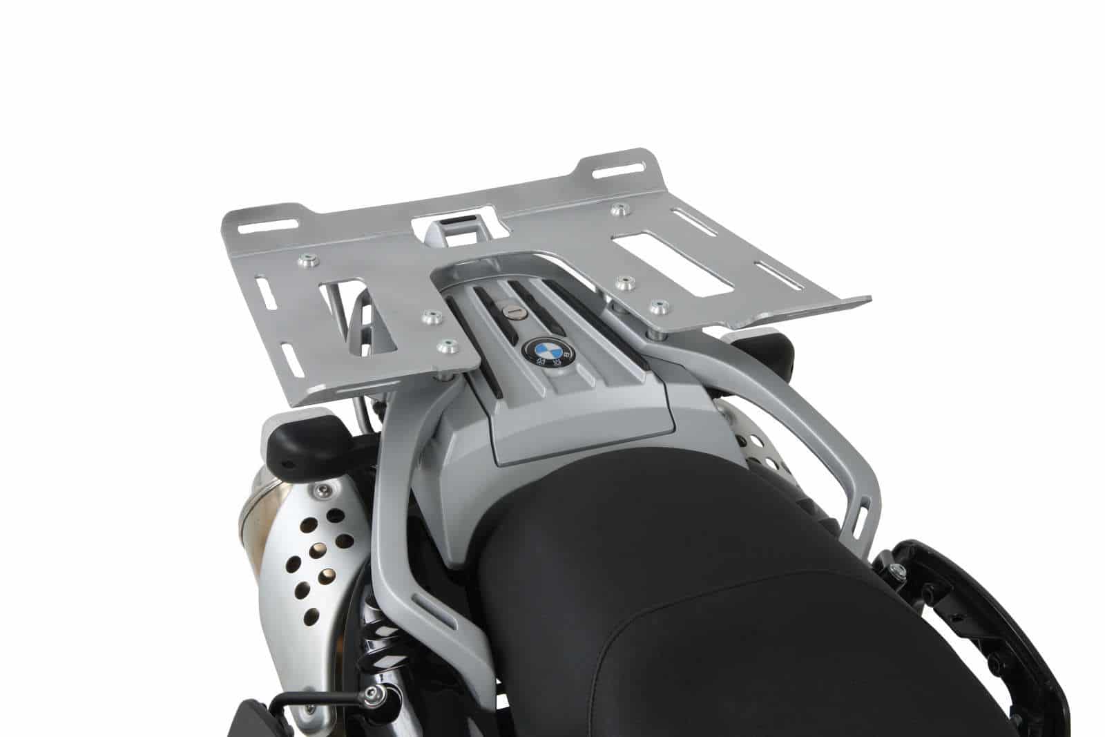 Elargisseur de porte-bagages argenté pour BMW G 650 GS (11-16)/Sertao (12-16) Hepco & Becker