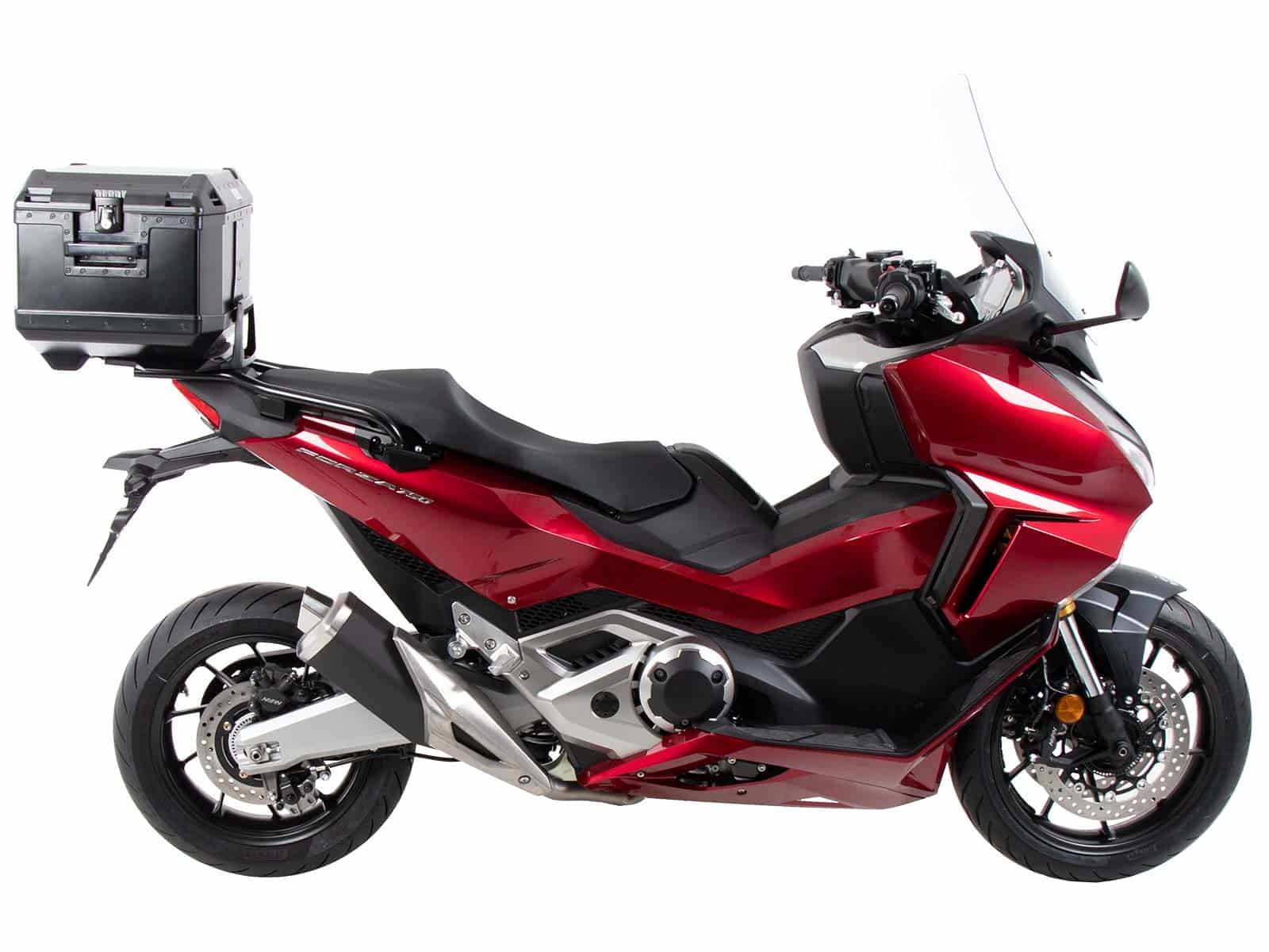 Support de topcase Alurack noir pour Honda NSS 750 Forza (21-) Hepco & Becker