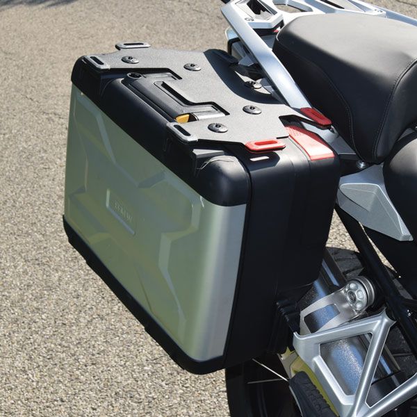 Porte-bagages supplémentaire à droite pour BMW F 850 GS, R 1200 GS LC /Rally, R 1250 GS, alu, noir
