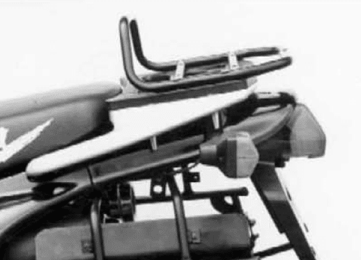 Porte-bagages tubulaire support de top case noir pour Honda NX 650 Dominator (88-91) Hepco & Becker