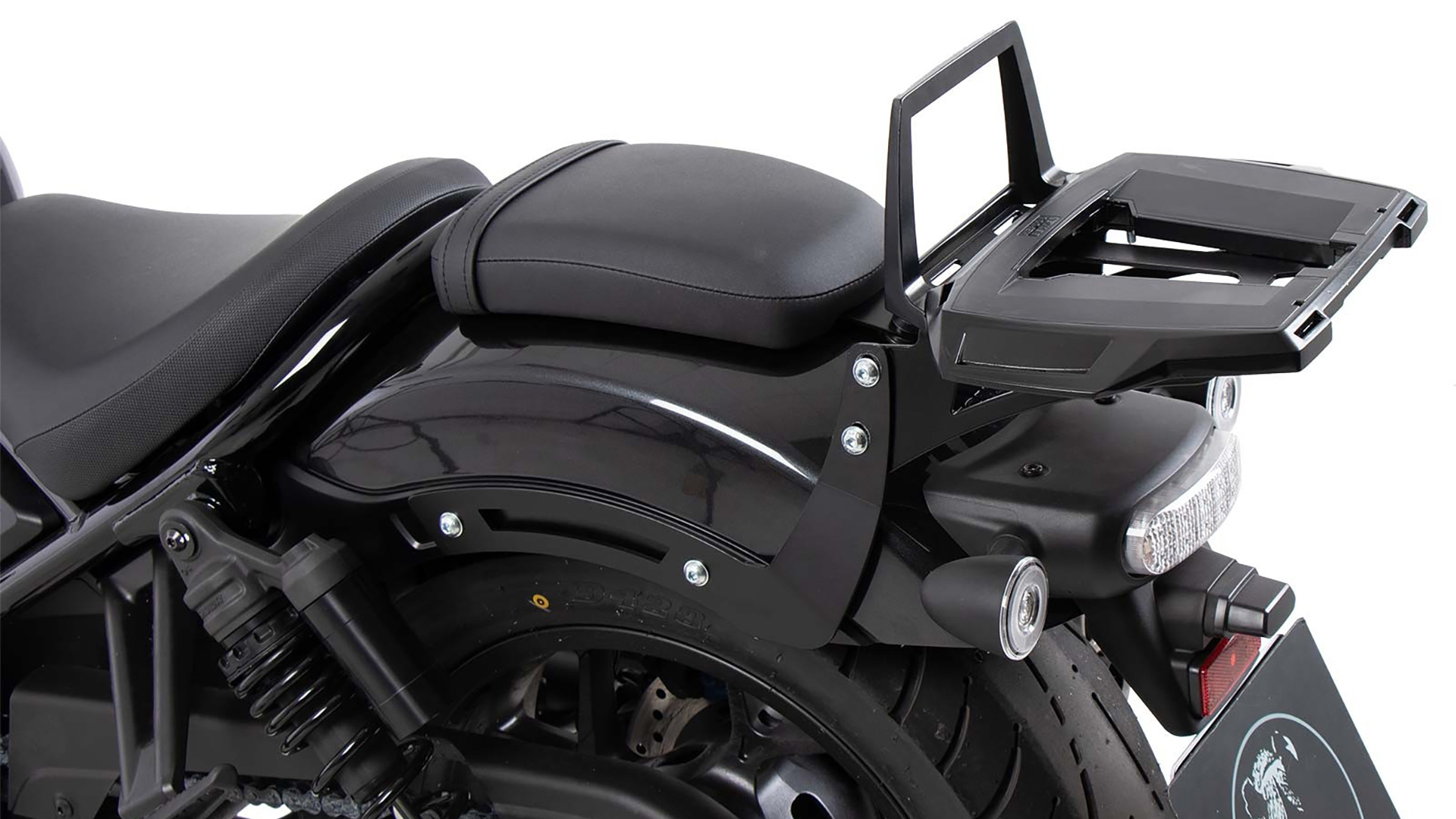 Support de top case Alurack noir pour Honda CMX 1100 Rebel /DCT (21-24) Hepco & Becker