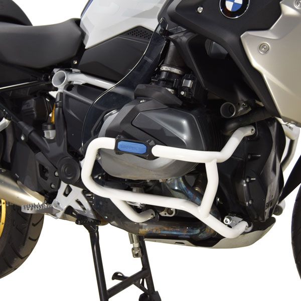 Arceau de sécurité inférieur pour BMW R 1250 GS, acier, blanc