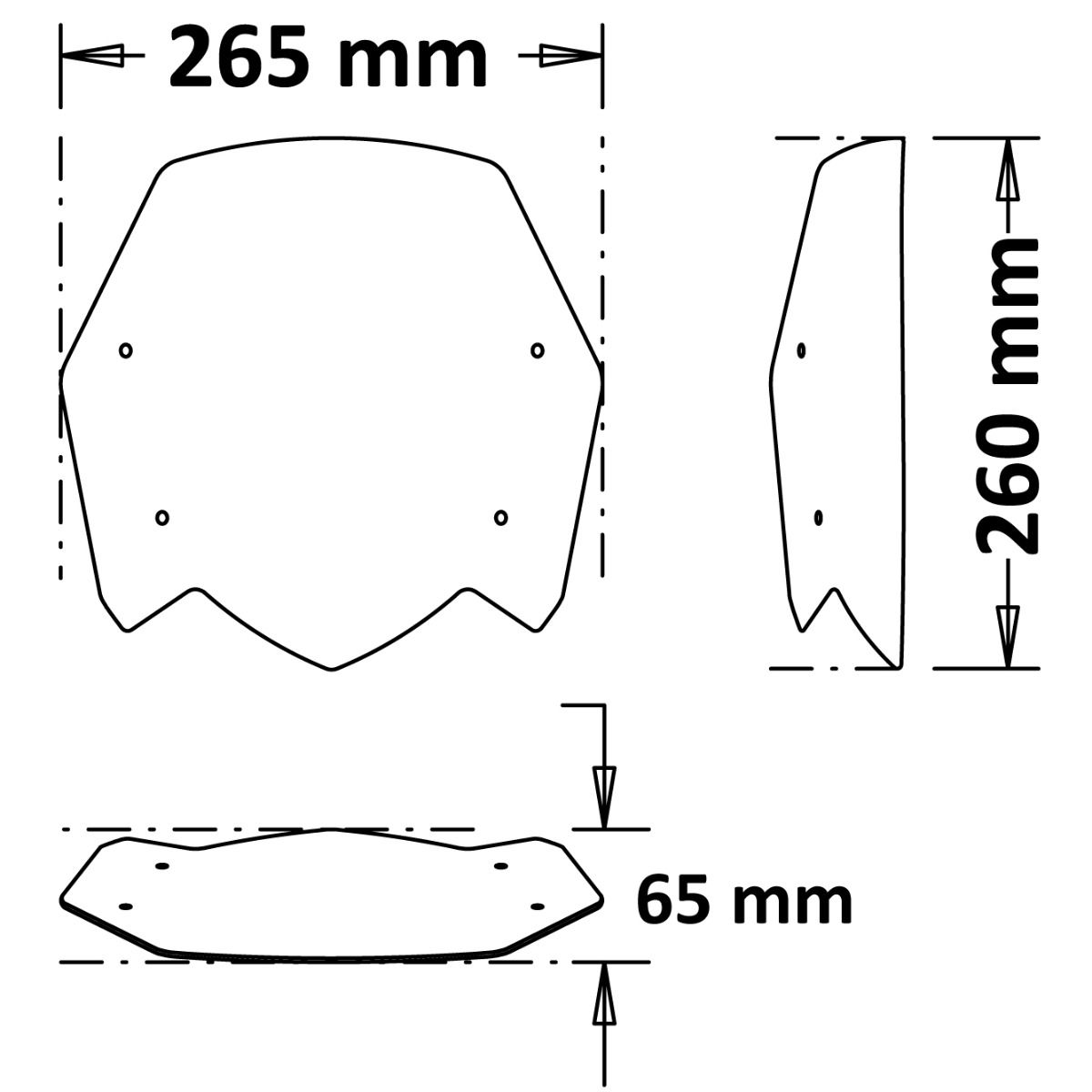 Pare-brise Rally pour Yamaha Ténéré 700 (19-24)