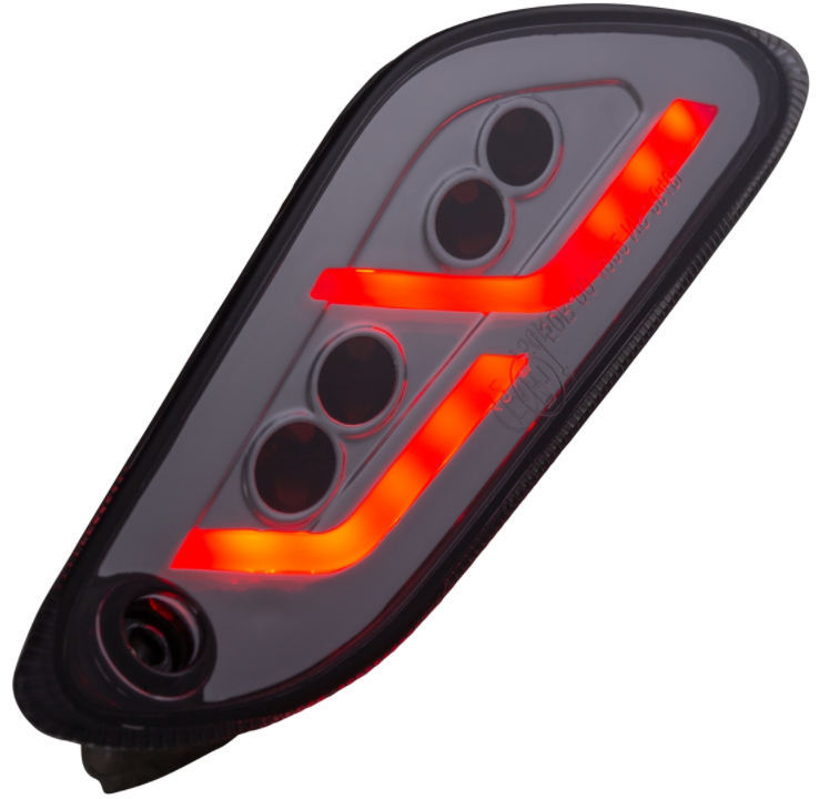 Kit clignotants avant & arrière pour Vespa Primavera/Sprint 125-150ccm 2T/4T AC, clair