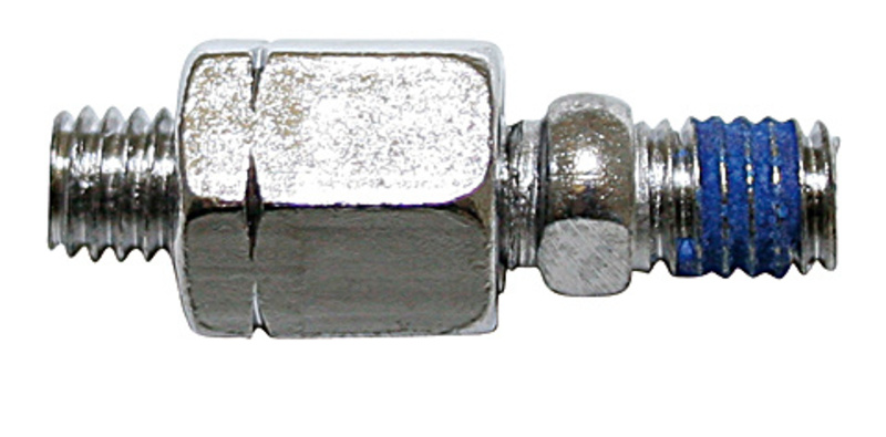 HIGHSIDER pro Adaptateur de miroir chromé M8 filetage à gauche sur M8