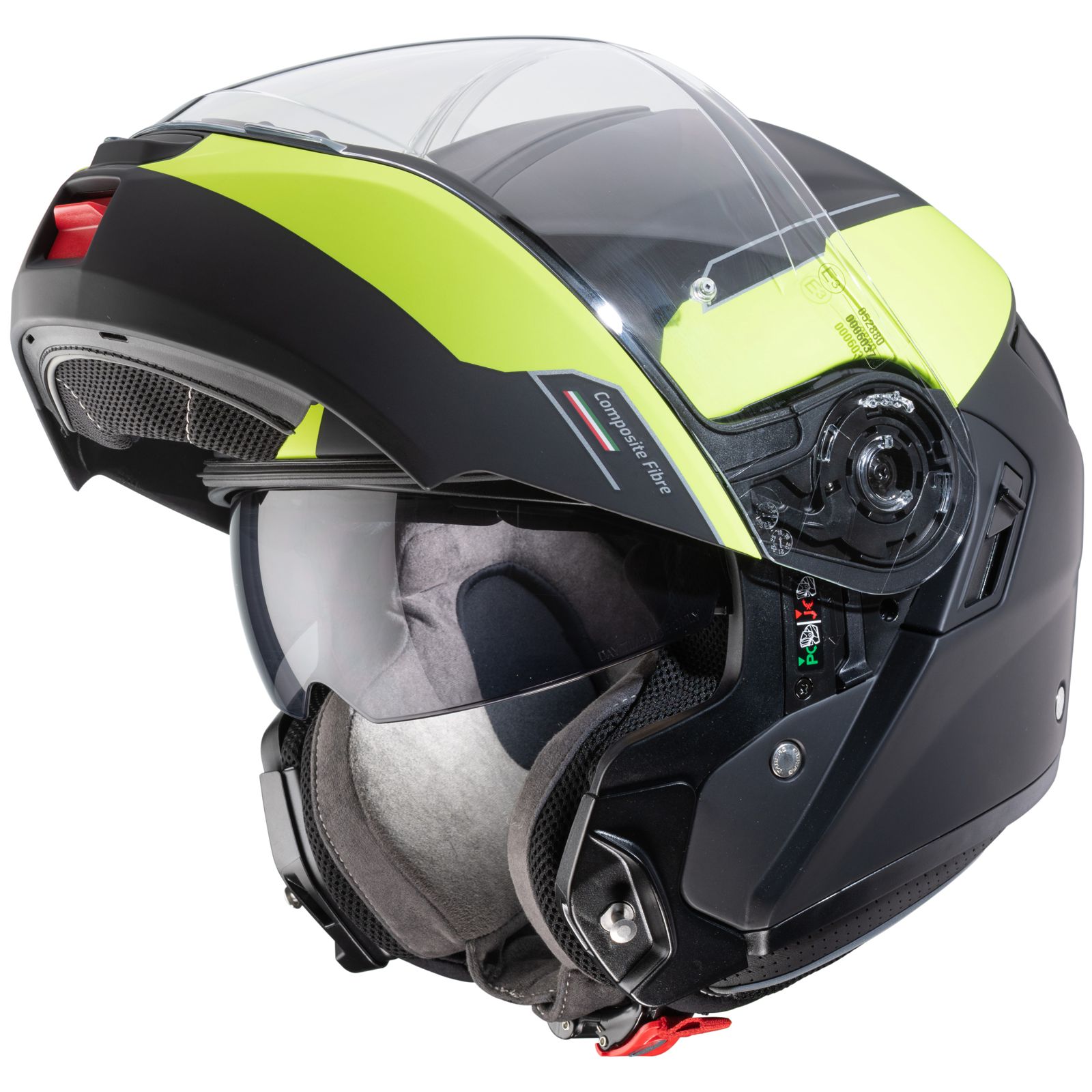 Caberg casque Levo Prospect, noir mat/jaune fluo