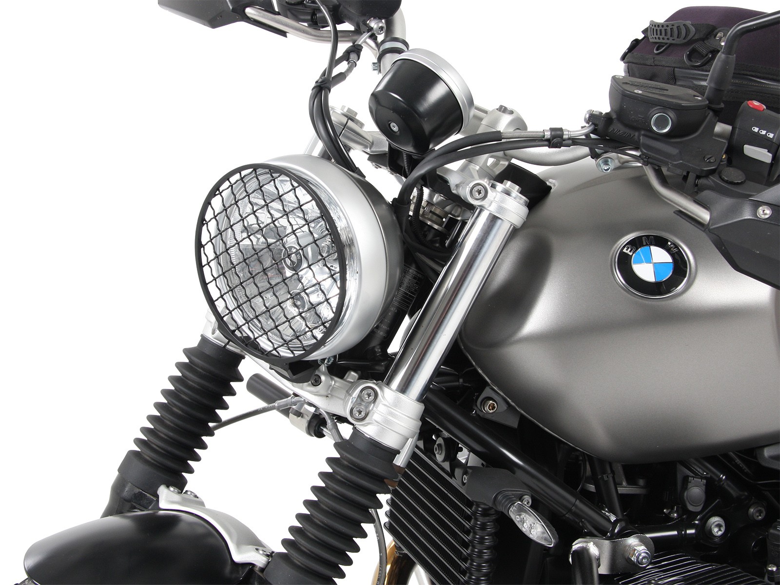 Grille de protection des feux noire pour BMW R nineT Pure (année 17-) Original Hepco & Becker