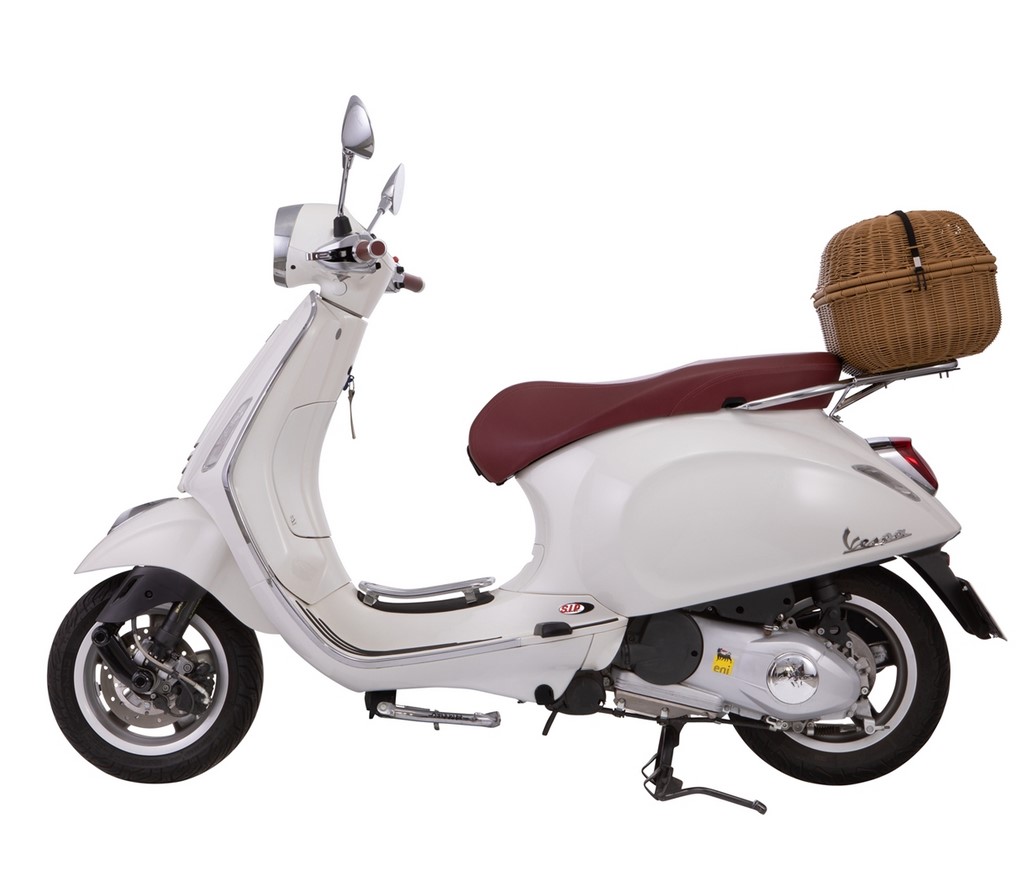 Panier à bagages Kit Classic pour Vespa GTS/GTV/GT60 125-300ccm, marron