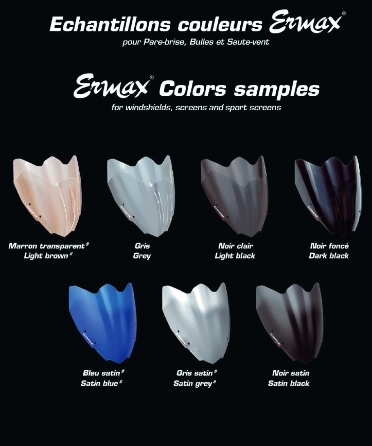 Pare-brise ERMAX Sport Touring pour Piaggio MP3 300 / SPORT HPE (19-), teinté