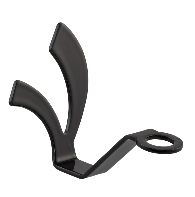 Crochet pour casque, sous le siège pour Vespa, noir brillant