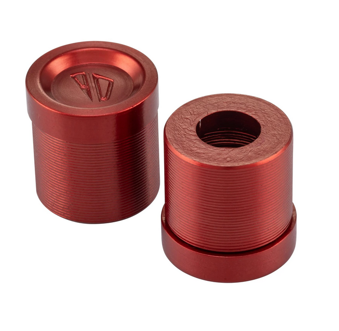 Cache trou rétroviseur gauche & droite FABRICA pour Vespa, anodisé rouge