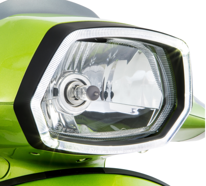Anneau de lampe chromé anneau de lampe LED pour Vespa Sprint 50ccm 2T/4T ('13-'18)