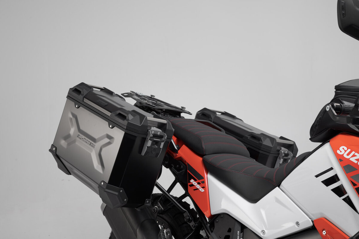 SW-Motech Système de coffre en aluminium TRAX ADV argent Suzuki V-Strom 1050 /XT (19-21), WEF0