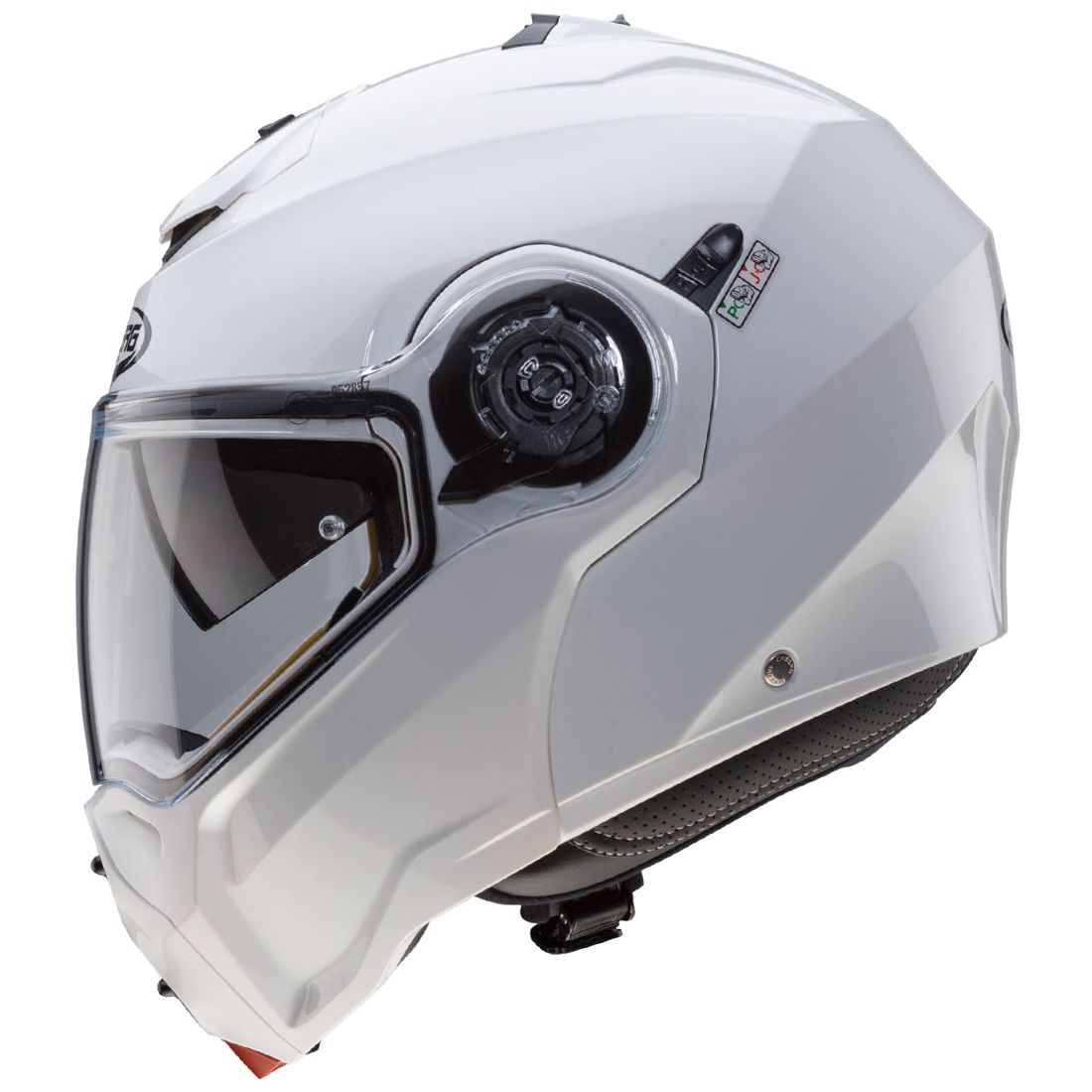 Caberg casque Droid, blanc métallisé