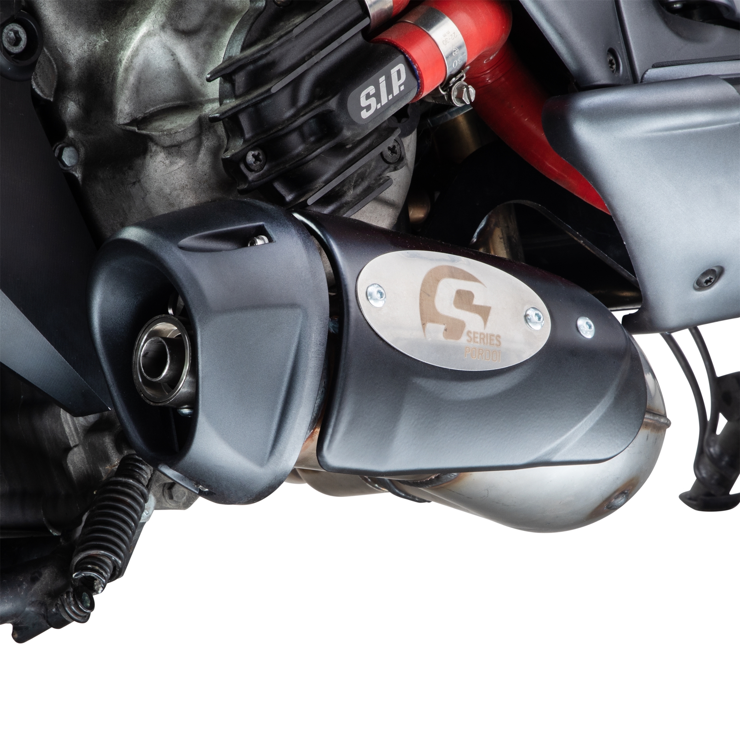 Échappement racing pour Vespa GTS/GTS Super/GTV/GT 60 125-300ccm i.e., 4T, LC, inox