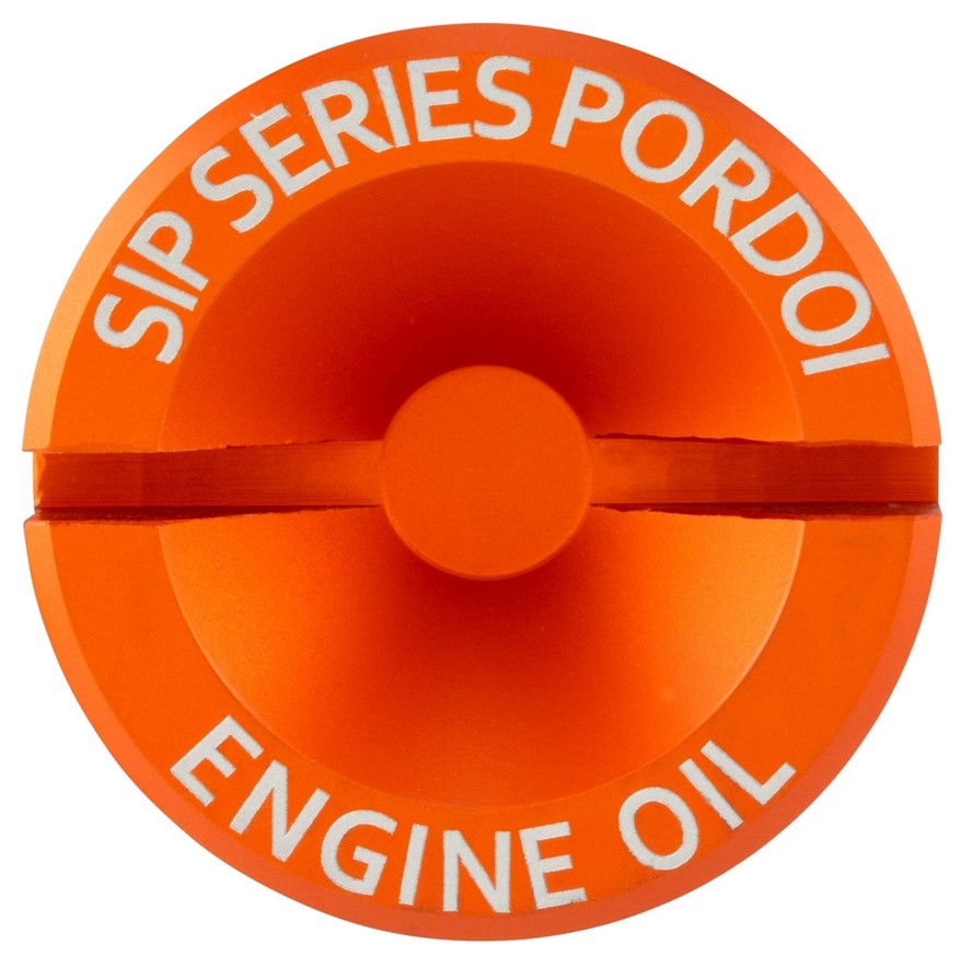 Bouchon de remplissage d'huile moteur pour Vespa, orange mat