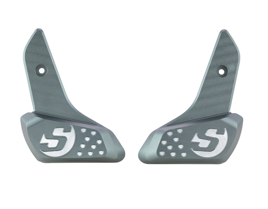 Repose-pieds droit et gauche pour Vespa Primavera /Sprint 50-150ccm 2T/4T AC, gris mat